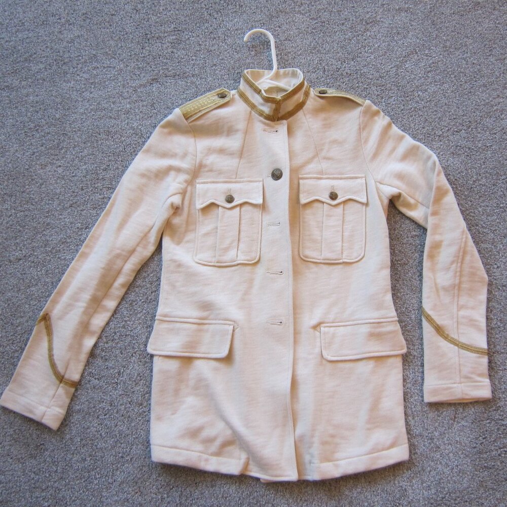 Ralph Lauren Denim & Supply Military Army SM Officer Gold Embroidery Band Jacket